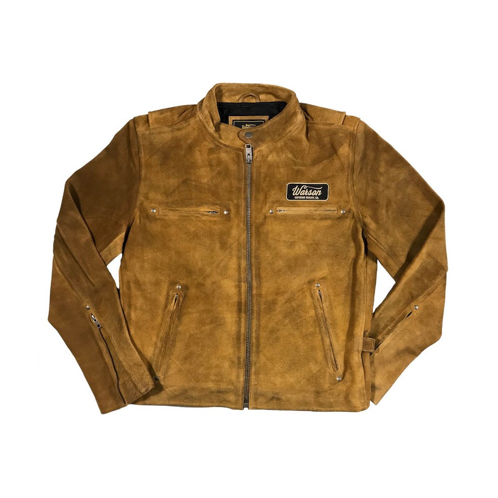 Easy Rider Jacket Tan Goat Suede Leather Jacket Warson Motors